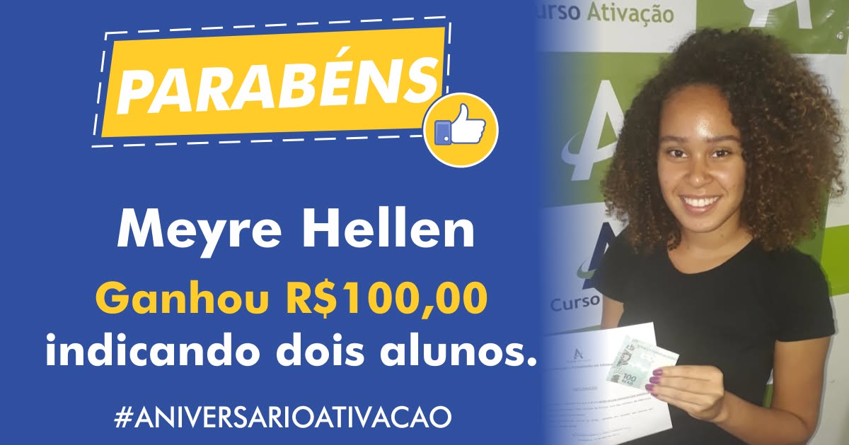 Ganhadora 1 - Curso Ativação